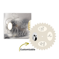 25 Physical Invitations - The Metallic Volvelle