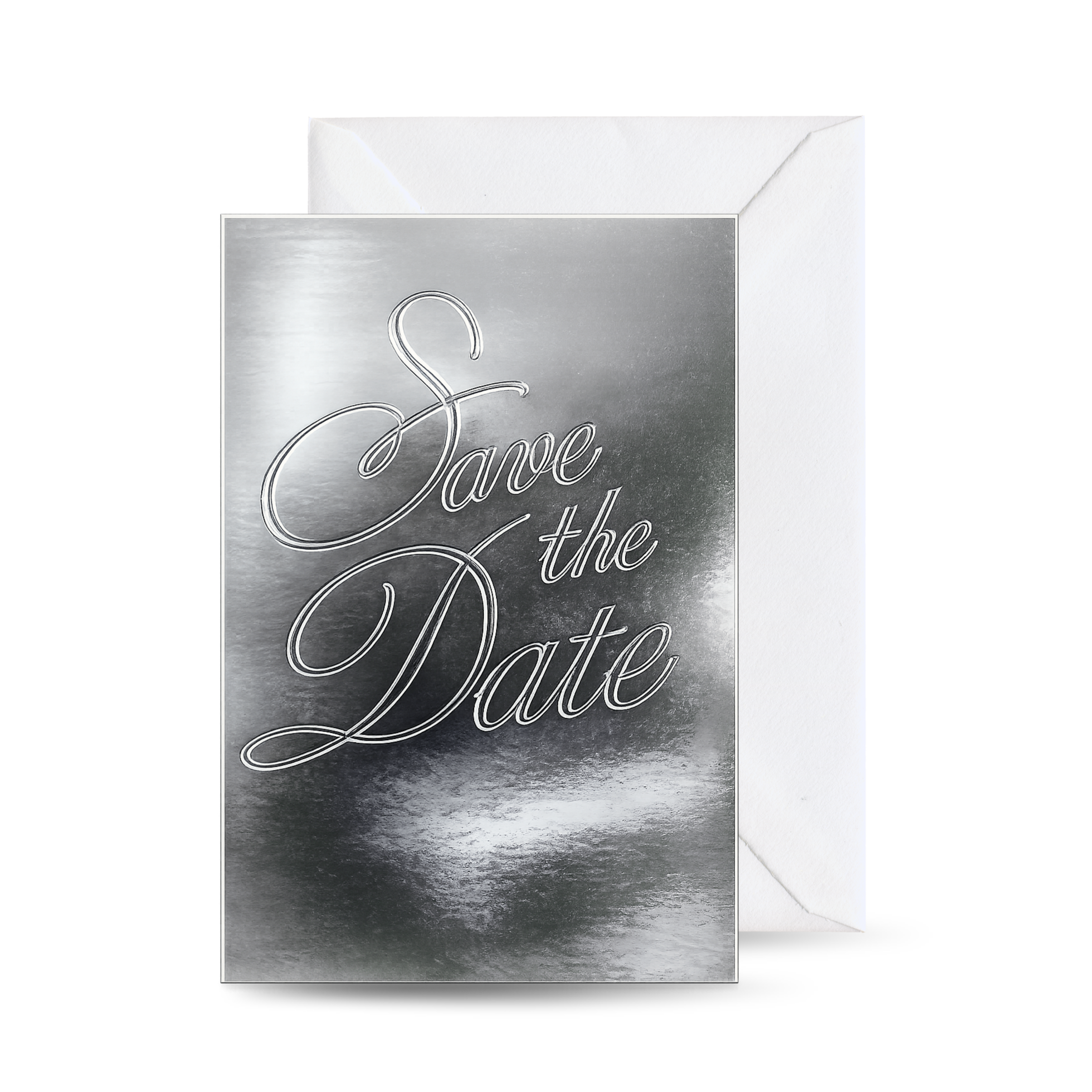 Mirror Silver Save the Date Digital Download