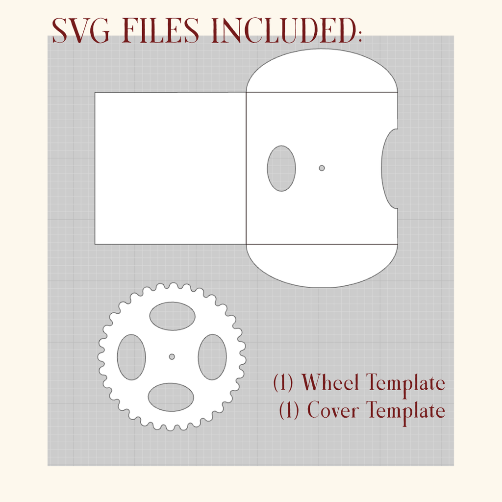 Interactive wedding invitation with rotating paper wheel