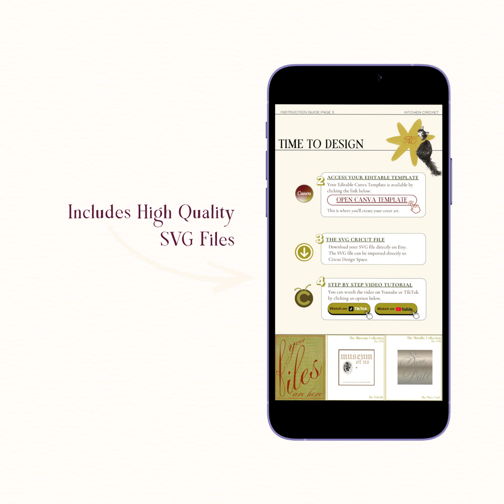 SVG file for wedding place cards