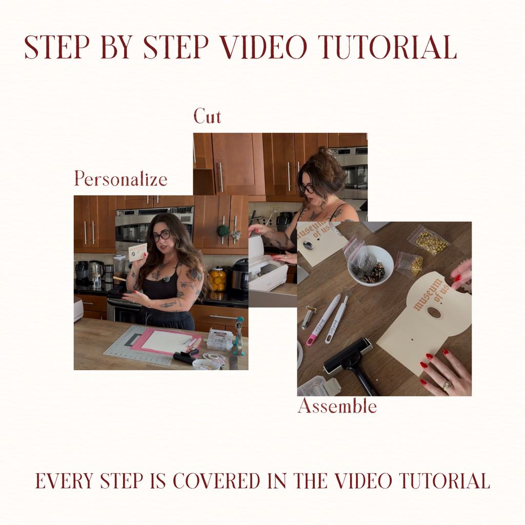 DIY wedding invitation and save the date step by step video tutorial