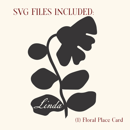 SVG file for wedding place card