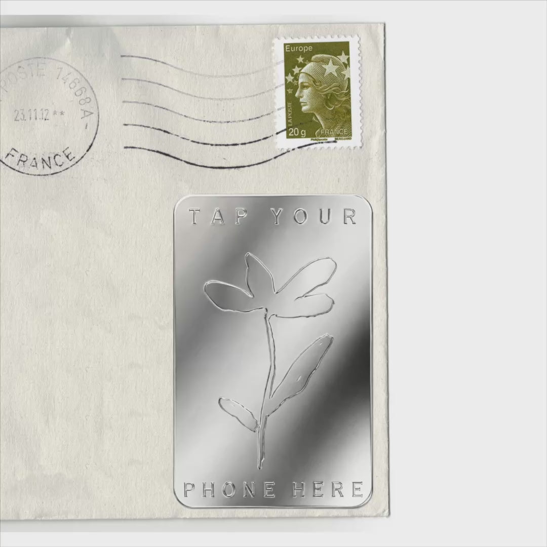 Metallic RSVP Wedding Stickers | NFC Chip Built In